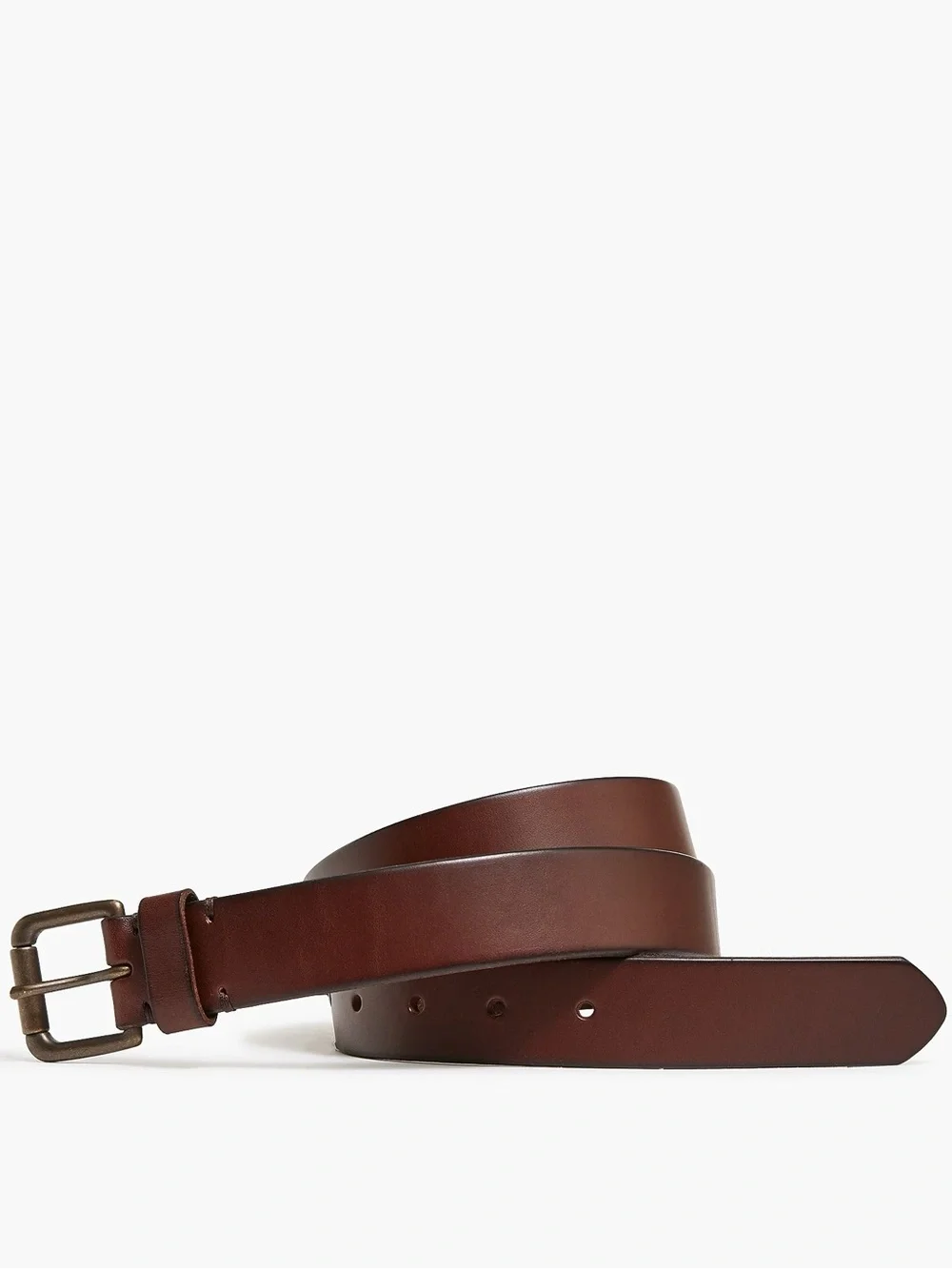J. CREW Leather roller buckle belt in Brown Size 32 NWT $59.50 BW730